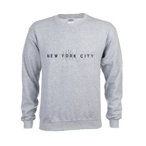 Gildan Gray Crewneck Sweater Classic Fit